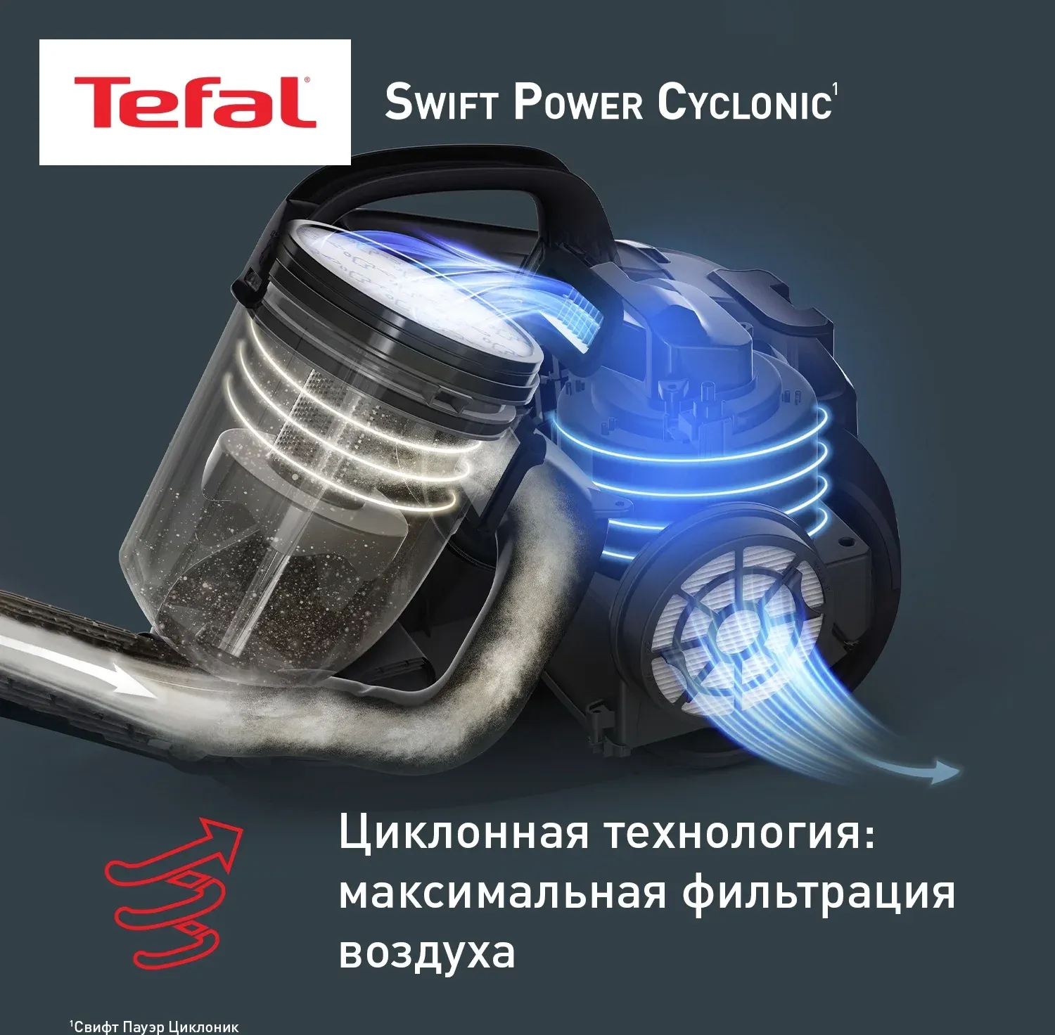 Пылесос Tefal Swift Power Cyclonic TW2925EA 2100Вт черный - фото 4