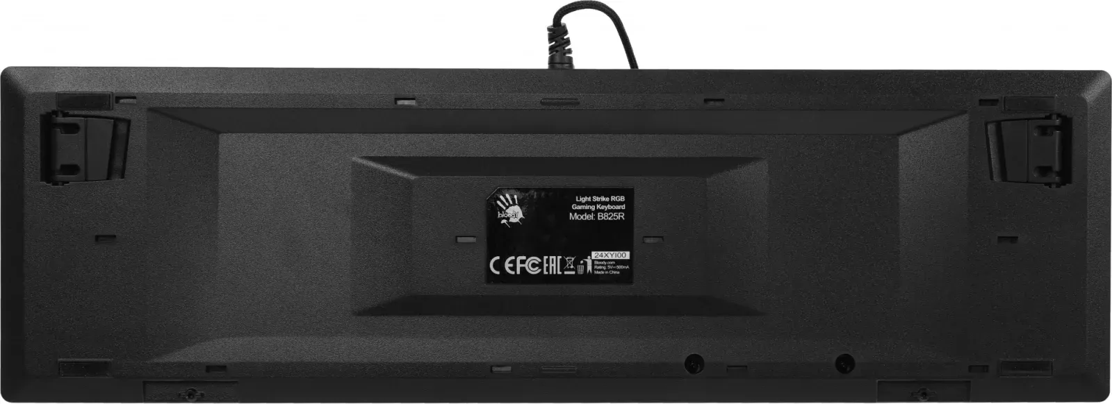 Клавиатура A4Tech B825R механическая черный USB for gamer LED подставка для запястий B825R RED SWITCHES кабель 1.8м - фото 4