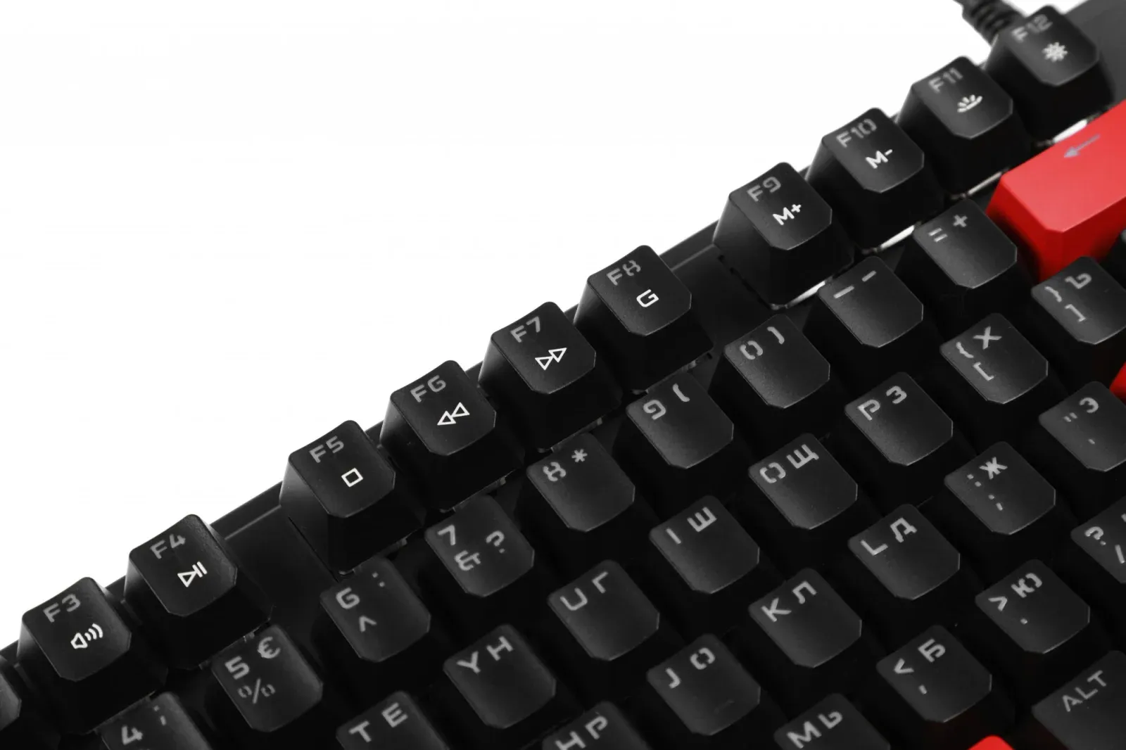 Клавиатура A4Tech S515R механическая черный USB for gamer LED подставка для запястий S515R FIRE BLACK кабель 1.8м - фото 8