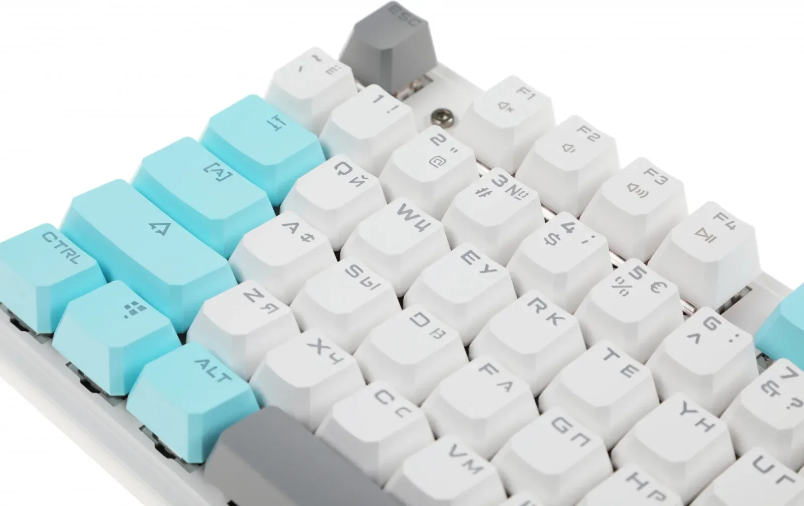 Клавиатура A4Tech S515R механическая белый USB for gamer LED подставка для запястий S515R ICY WHITE кабель 1.8м - фото 8