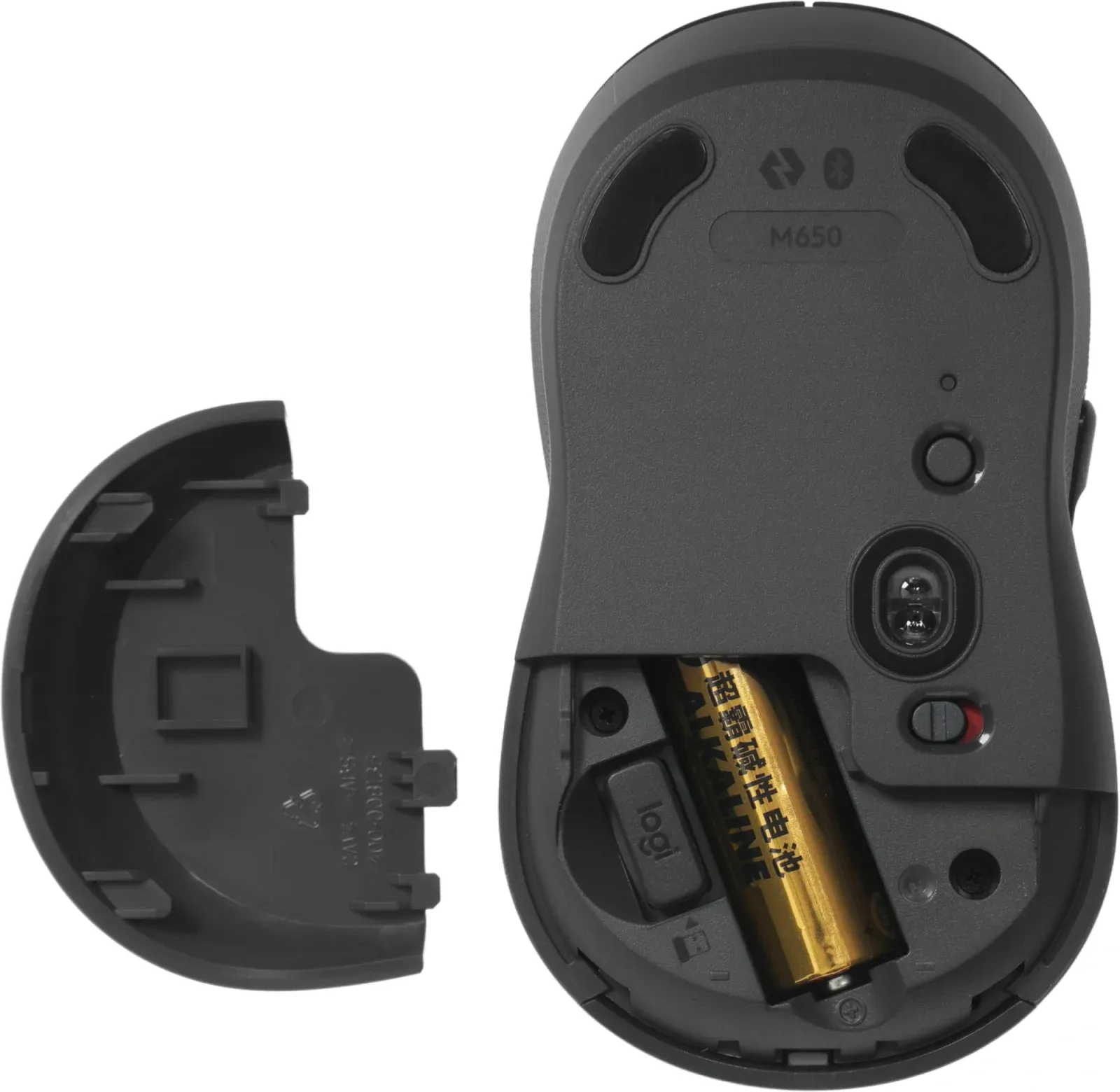 Мышь Logitech M650 графитовый оптическая 4000dpi беспров. BT/Radio USB 4but 910-006390 - фото 5