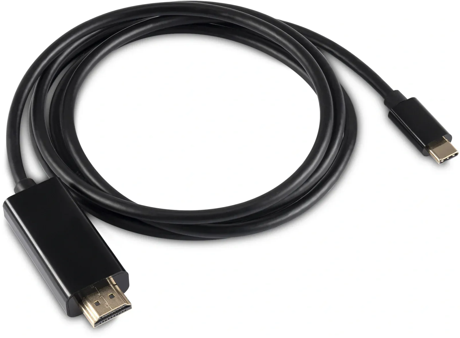Кабель-переходник аудио-видео Buro USB Type-C m/HDMI m 1.5м. черный BU-TYPEC-HDMI-1.5M - фото 1