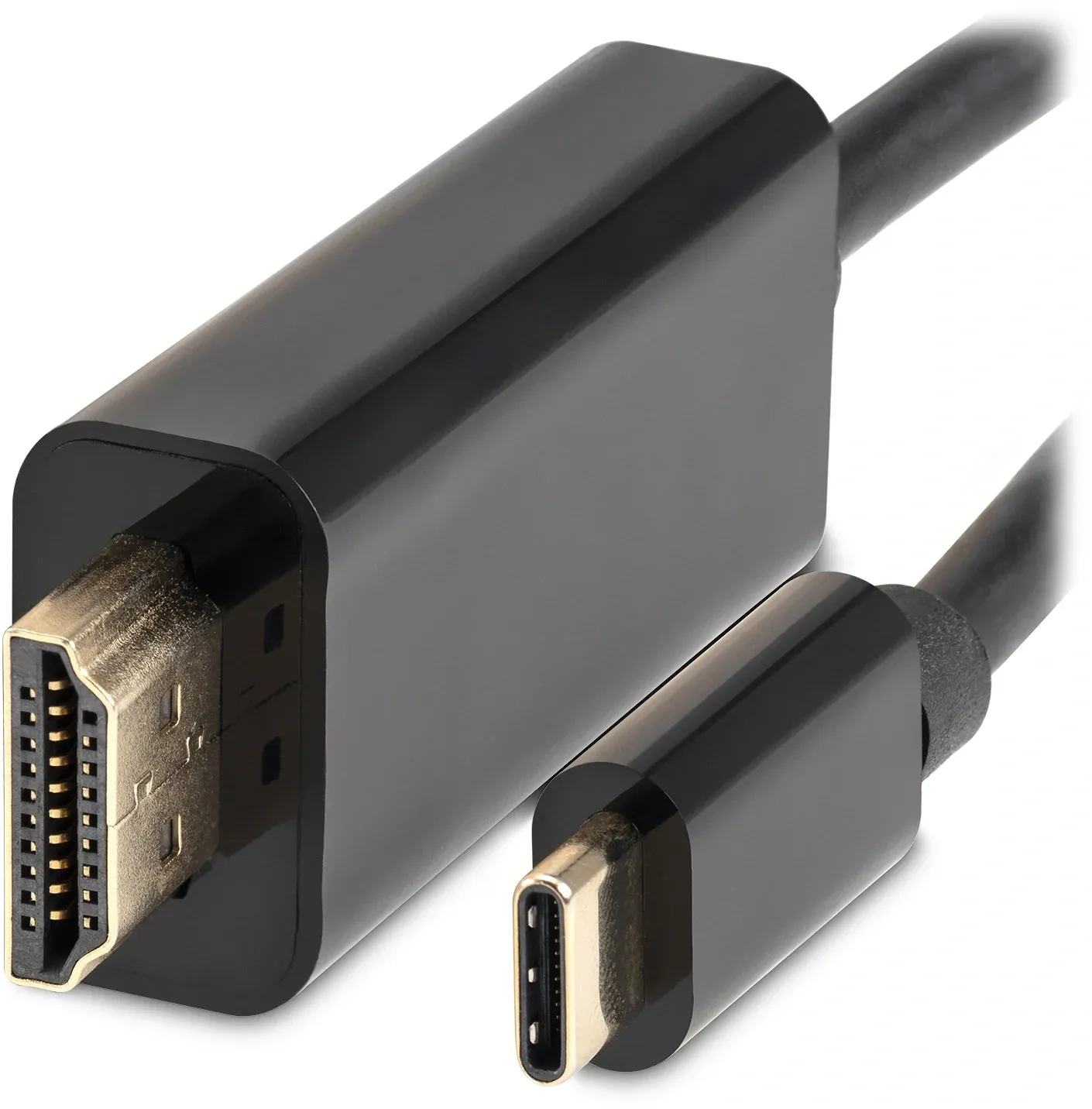 Кабель-переходник аудио-видео Buro USB Type-C m/HDMI m 1.5м. черный BU-TYPEC-HDMI-1.5M - фото 4