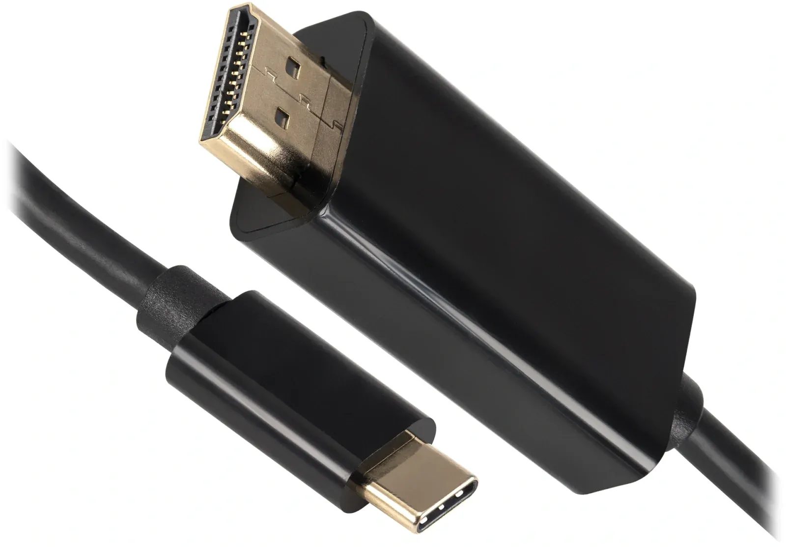 Кабель-переходник аудио-видео Buro USB Type-C m/HDMI m 1.5м. черный BU-TYPEC-HDMI-1.5M - фото 5