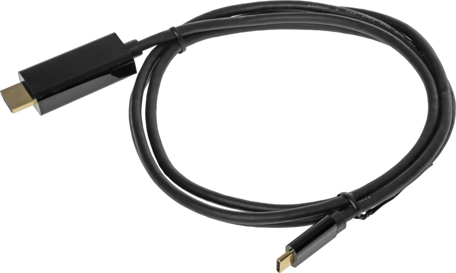 Кабель-переходник аудио-видео Buro USB Type-C m/HDMI m 1.5м. черный BU-TYPEC-HDMI-1.5M - фото 8