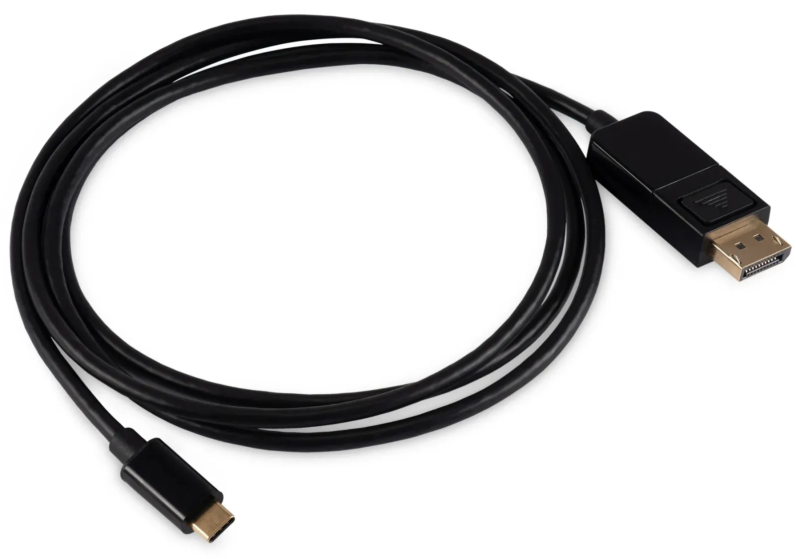 Кабель Buro ver1.4 USB Type-C m DisplayPort m 1.5м BU-TYPEC-DP-1.5M черный - фото 2
