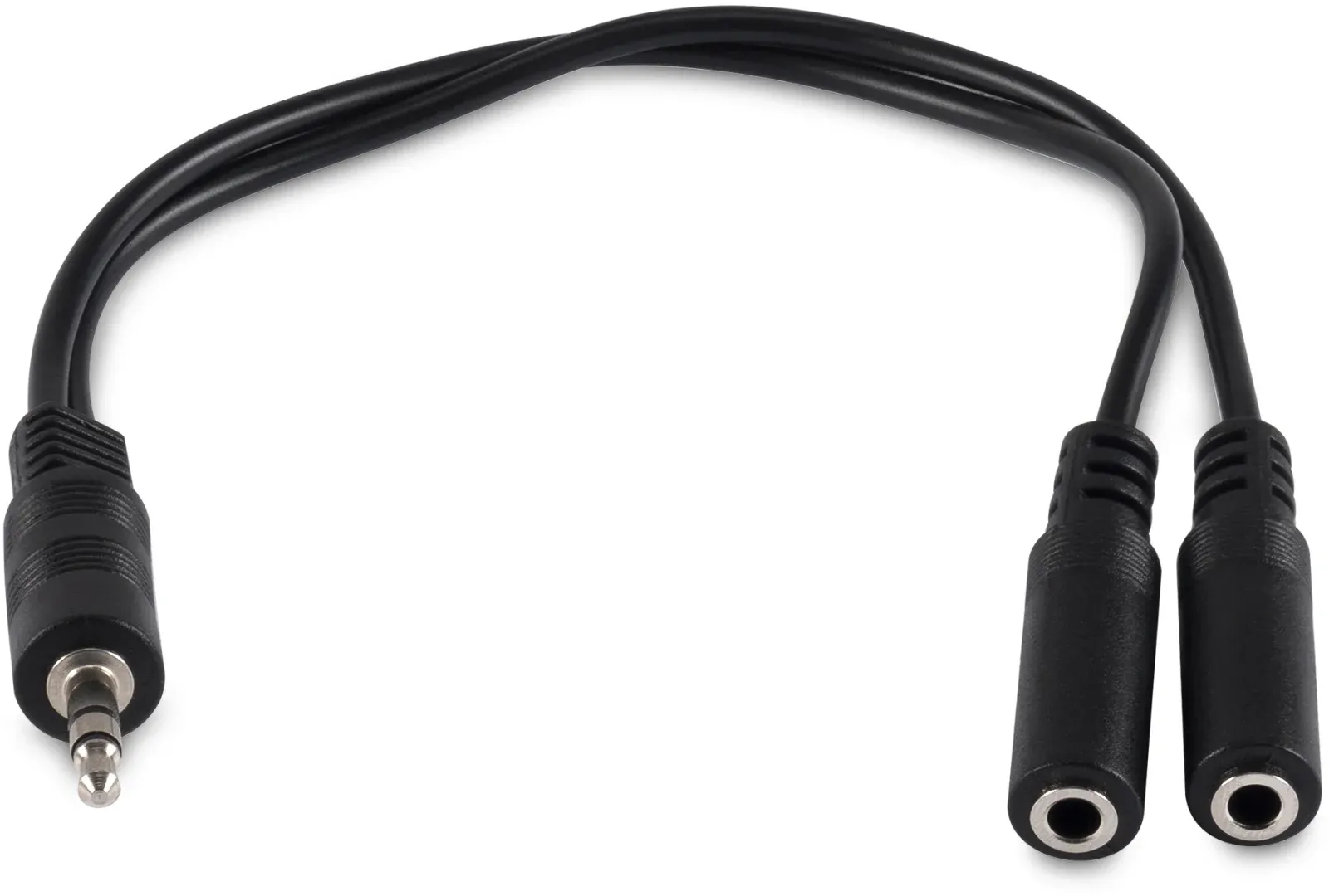 Адаптер аудио Buro BU-2XJACK-JACK 2xJack 3.5 f/Jack 3.5 m 0.2м. черный - фото 2