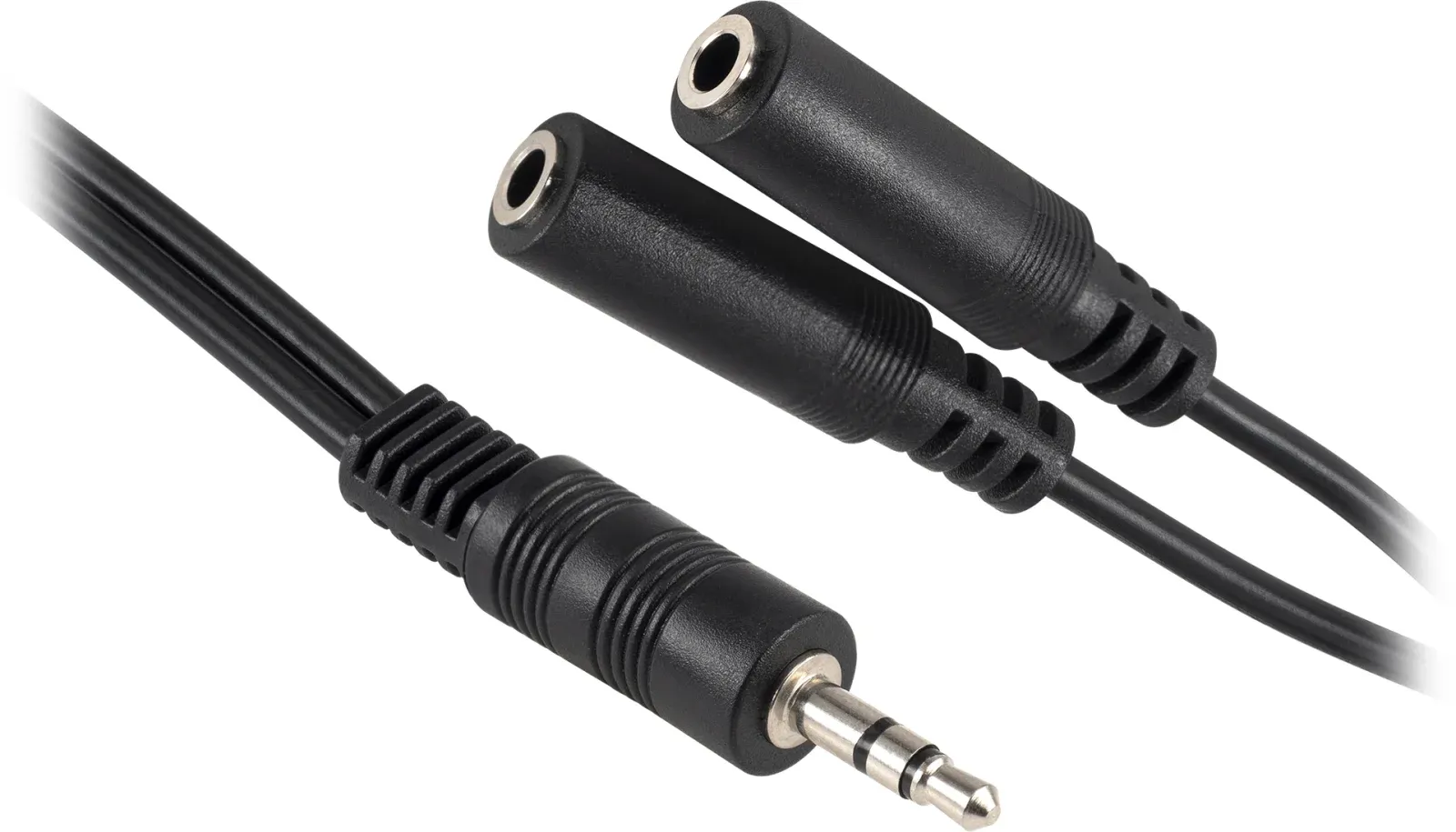 Адаптер аудио Buro BU-2XJACK-JACK 2xJack 3.5 f/Jack 3.5 m 0.2м. черный - фото 5