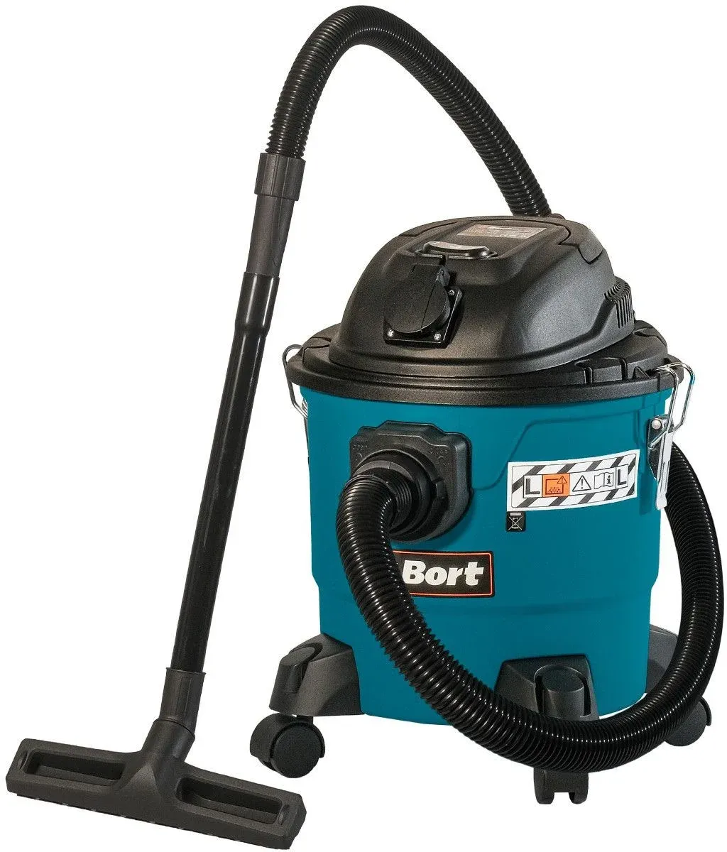 Строительный пылесос Bort BSS-1215-P 1200Вт уборка: сухая/влажная/выдув/сбор воды синий - фото 6