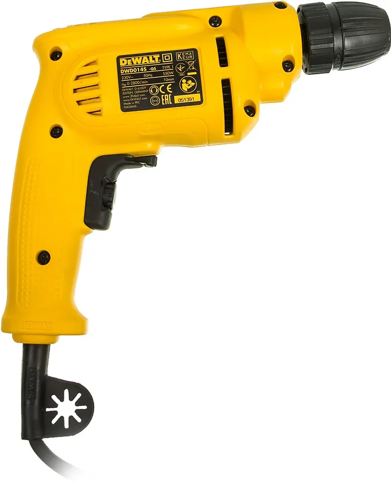 Дрель безударная DeWalt DWD014S-QS 550Вт патрон:быстрозажимной реверс - фото 3