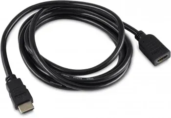 Кабель-удлинитель аудио-видео Buro HDMI m/HDMI f 2м. позолоч.конт. черный BU-HDMI2.0-EXTND-2M - фото 6