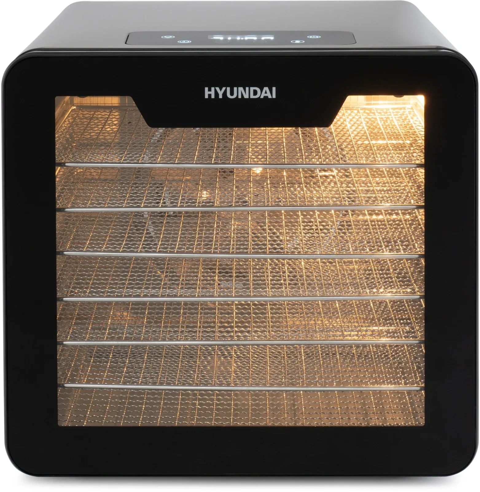 Сушка для фруктов и овощей Hyundai HYFD-8802 14под. 600Вт серебристый - фото 2