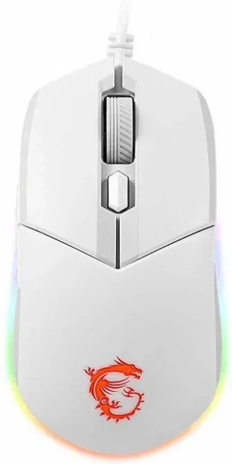 Мышь MSI Clutch GM11 белый оптическая 5000dpi USB 5but S12-0401970-CLA - фото 1
