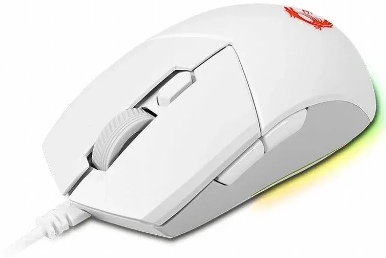 Мышь MSI Clutch GM11 белый оптическая 5000dpi USB 5but S12-0401970-CLA - фото 2