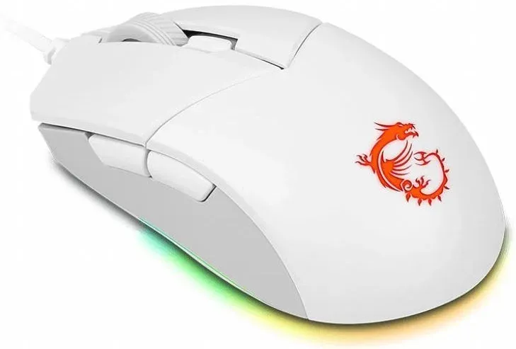 Мышь MSI Clutch GM11 белый оптическая 5000dpi USB 5but S12-0401970-CLA - фото 3