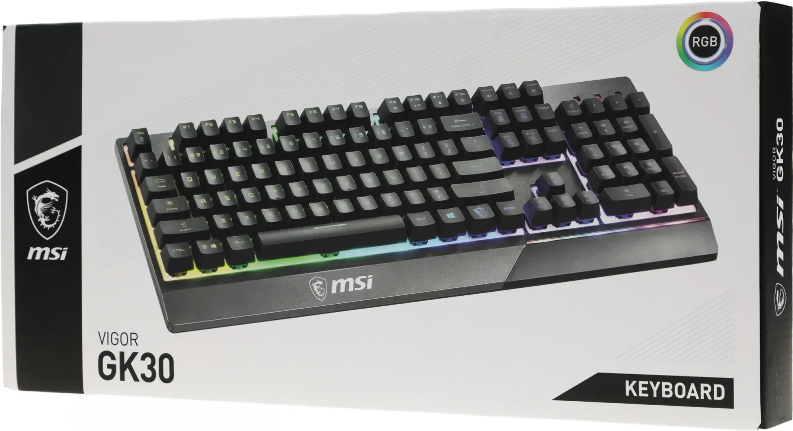 Клавиатуры MSI GK30 RU черный - фото 1