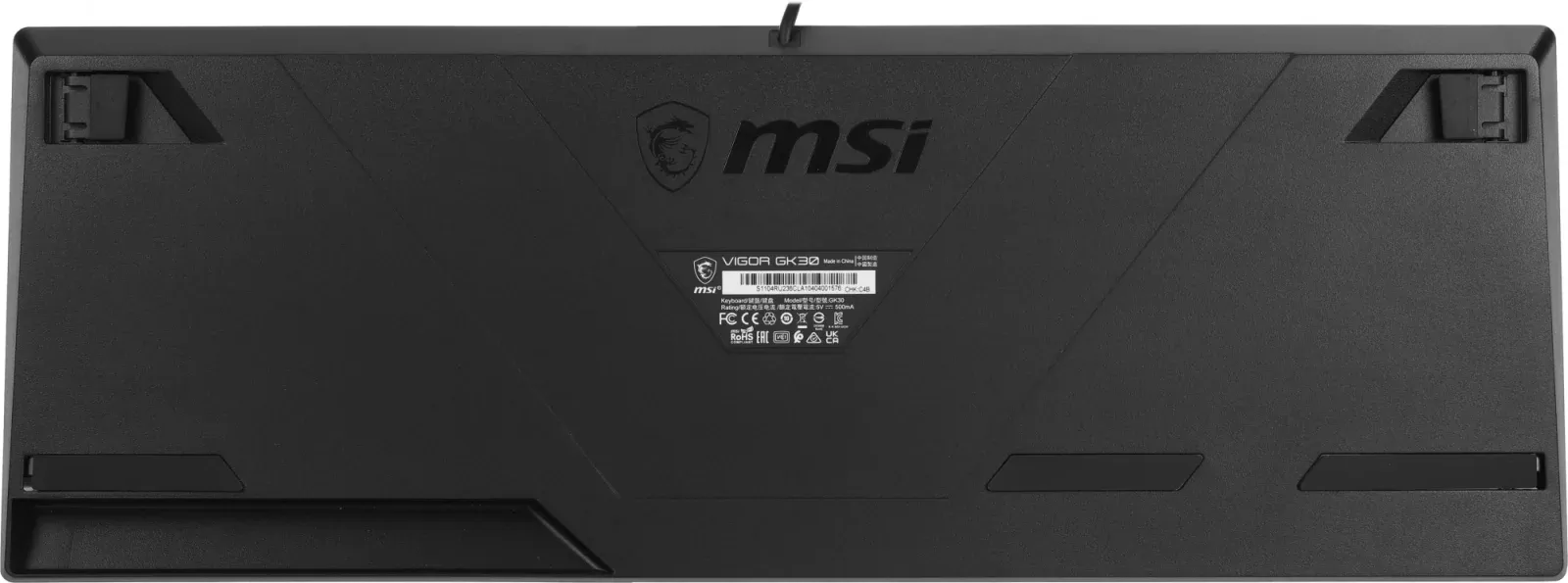 Клавиатуры MSI GK30 RU черный - фото 4