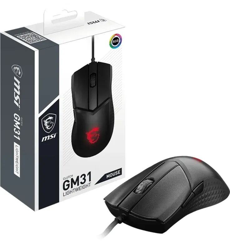 Мышь MSI Clutch GM31 Lightweight черный оптическая 12000dpi USB 4but S12-0402080-CLA - фото 5