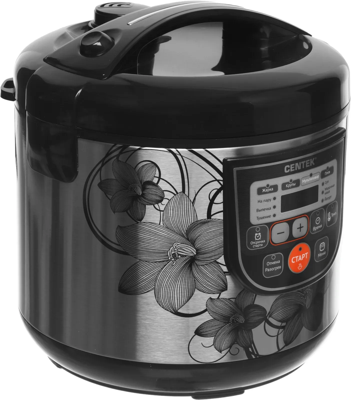 Мультиварка Centek CT-1498 5л 700Вт черный/стальной - фото 7