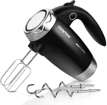 Миксер ручной Centek CT-1115 350Вт черный/хром - фото 2