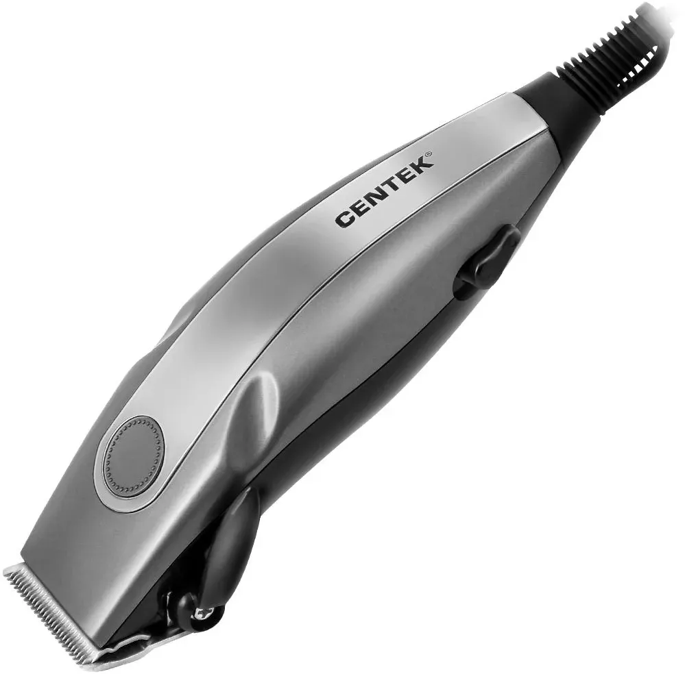 Машинка для стрижки Centek CT-2109 серый/хром 12Вт насадок в компл:4шт - фото 1