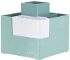 Подставка Deli EZ072GREEN Linfini 6отд. для письменных принадлежностей 120x120x123мм зеленый - фото 7