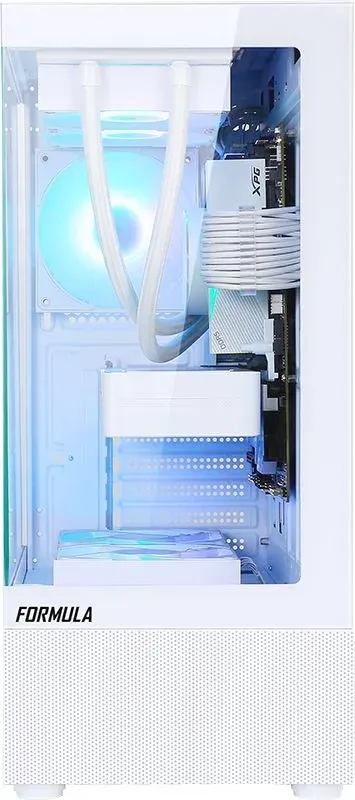 Корпус Formula Crystal Z1 PLUS белый без БП ATX 2x120mm 2xUSB2.0 1xUSB3.0 audio bott PSU - фото 2