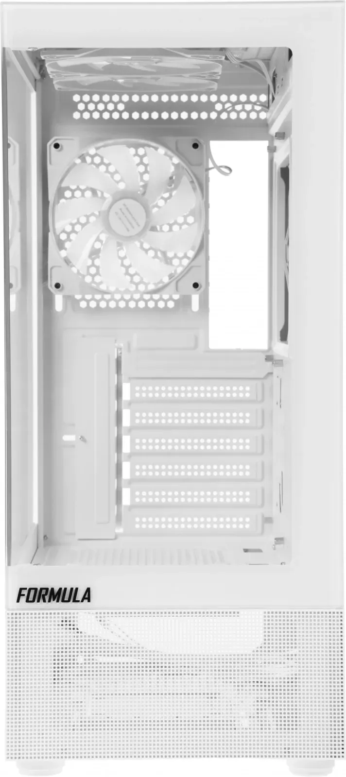 Корпус Formula Crystal Z1 PLUS белый без БП ATX 2x120mm 2xUSB2.0 1xUSB3.0 audio bott PSU - фото 3