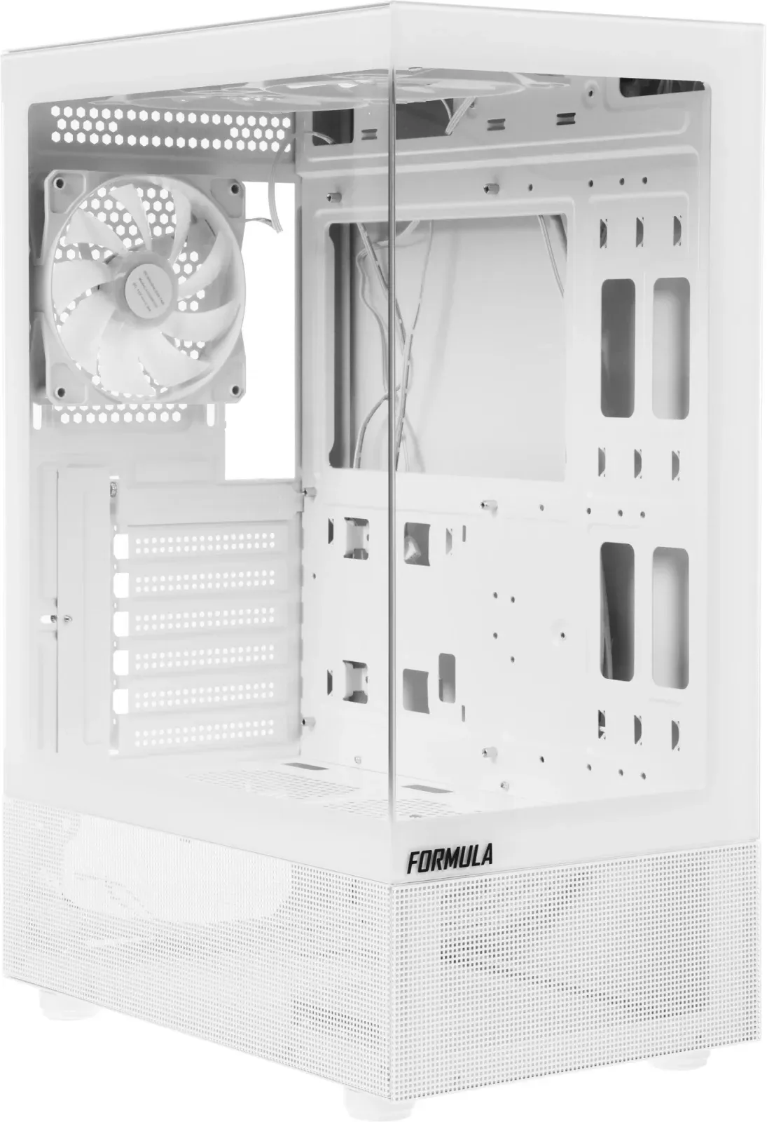 Корпус Formula Crystal Z1 PLUS белый без БП ATX 2x120mm 2xUSB2.0 1xUSB3.0 audio bott PSU - фото 5