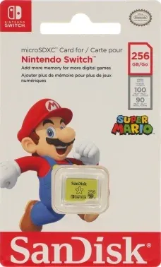 Флеш карта microSDXC 256GB Sandisk SDSQXAO-256G-GN3ZN Nintendo Switch w/o adapter - фото 6