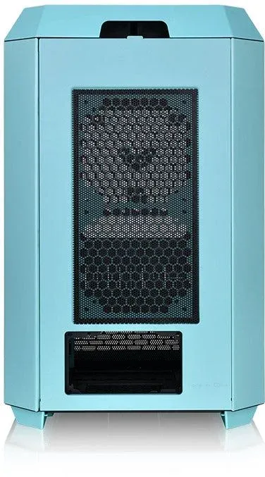 Корпус Thermaltake The Tower 300 Turquoise голубой без БП mATX 8x120mm 6x140mm 2xUSB3.0 audio bott PSU - фото 4