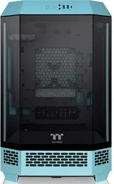 Корпус Thermaltake The Tower 300 Turquoise голубой без БП mATX 8x120mm 6x140mm 2xUSB3.0 audio bott PSU - фото 7