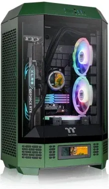 Корпус Thermaltake The Tower 300 Racing Green зеленый без БП mATX 8x120mm 6x140mm 2xUSB3.0 audio bott PSU - фото 8