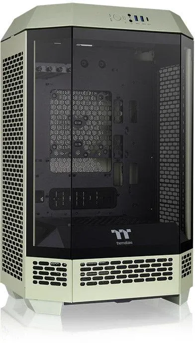 Корпус Thermaltake The Tower 300 Matcha зеленый без БП mATX 8x120mm 6x140mm 2xUSB3.0 audio bott PSU - фото 3