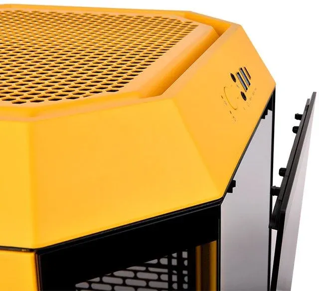 Корпус Thermaltake The Tower 300 Bumblebee желтый без БП mATX 8x120mm 6x140mm 2xUSB3.0 audio bott PSU - фото 6