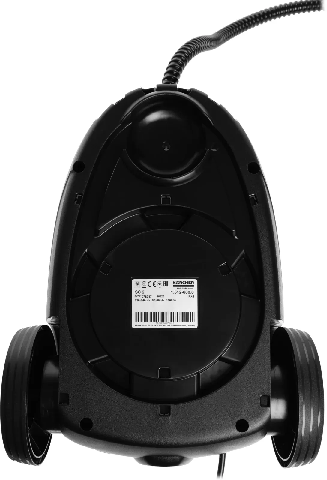 Пароочиститель напольный Karcher SC 2 EasyFix 1500Вт белый/черный - фото 8