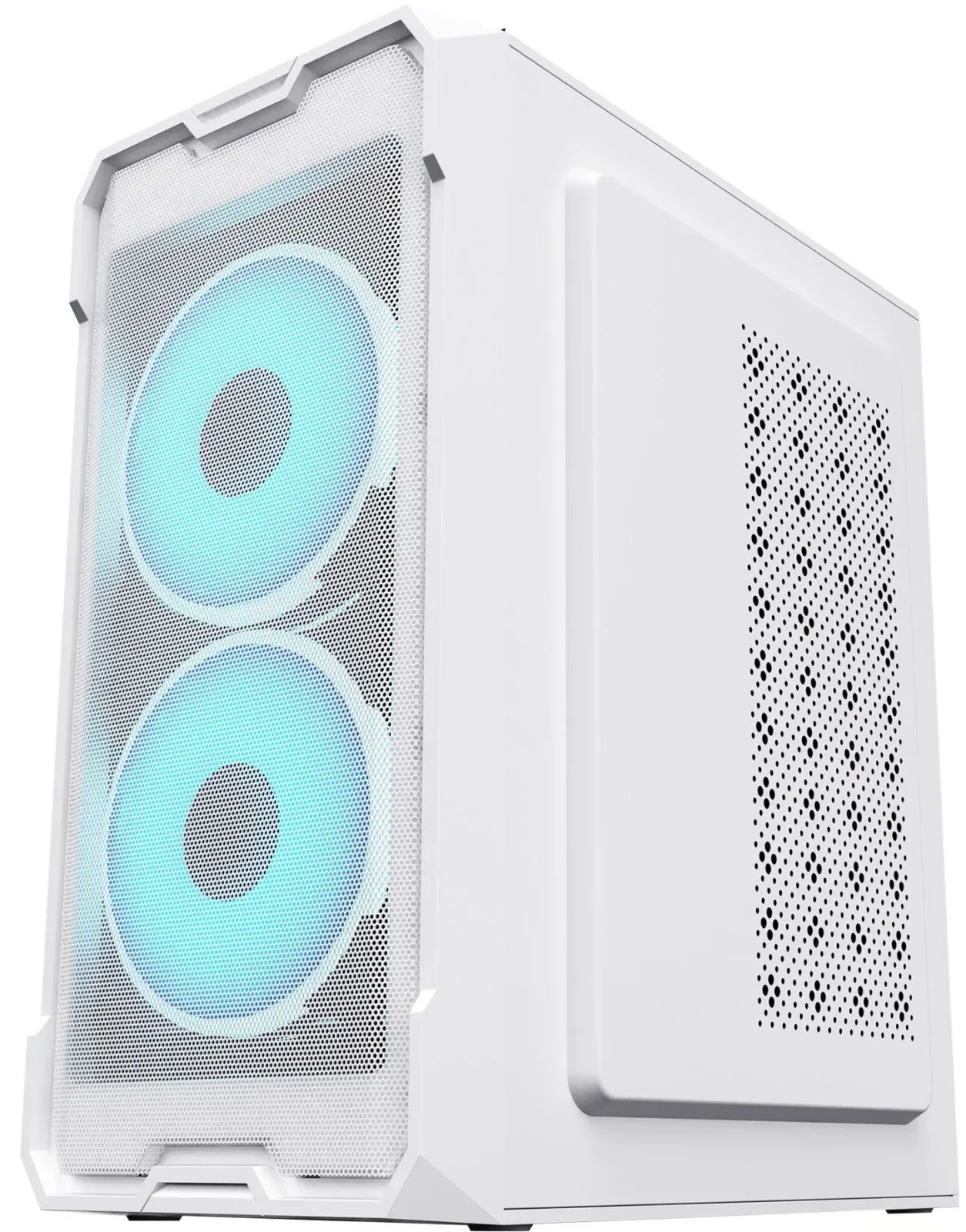 Корпус Оклик OCC-MN302F белый без БП mATX 1xUSB2.0 1xUSB3.0 audio - фото 1