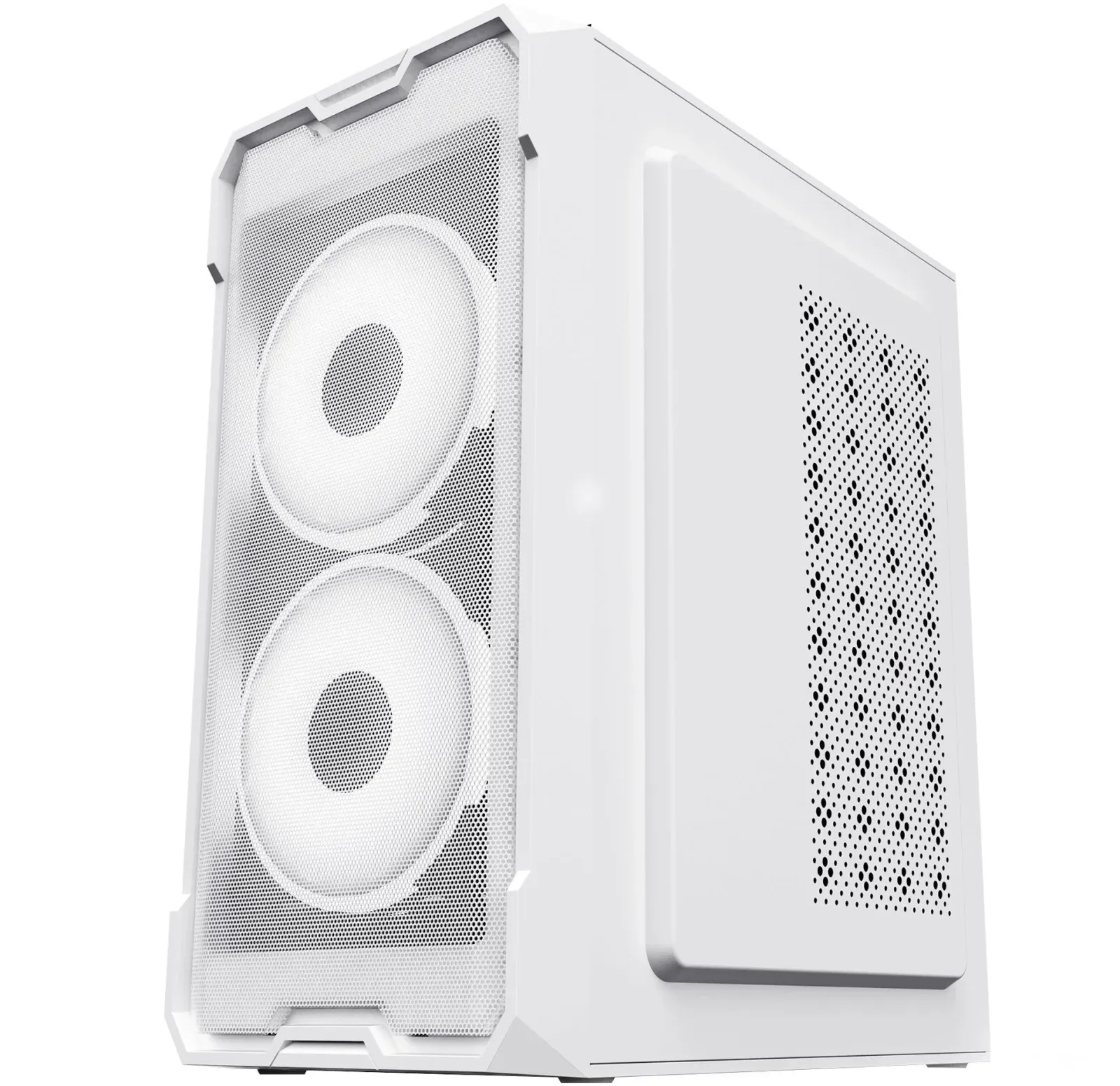 Корпус Оклик OCC-MN302F белый без БП mATX 1xUSB2.0 1xUSB3.0 audio - фото 4