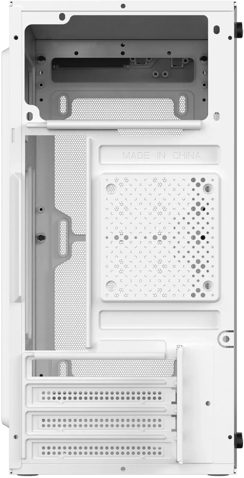 Корпус Оклик OCC-MN302F белый без БП mATX 1xUSB2.0 1xUSB3.0 audio - фото 7