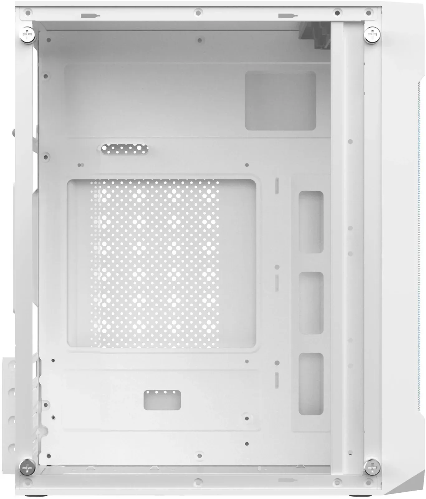 Корпус Оклик OCC-MN302F белый без БП mATX 1xUSB2.0 1xUSB3.0 audio - фото 8