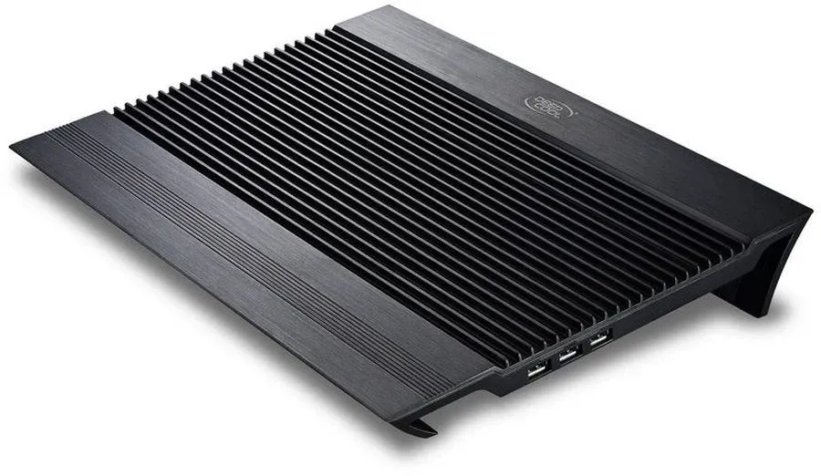 Подставка для ноутбука Deepcool N8 DP-N24N-N8BK 17 380x278x55мм 25дБ 3xUSB 2x 140ммFAN 1244г алюминий черный