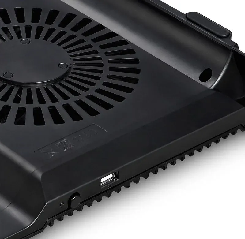 Подставка для ноутбука Deepcool N8 DP-N24N-N8BK 17 380x278x55мм 25дБ 3xUSB 2x 140ммFAN 1244г алюминий черный - фото 4