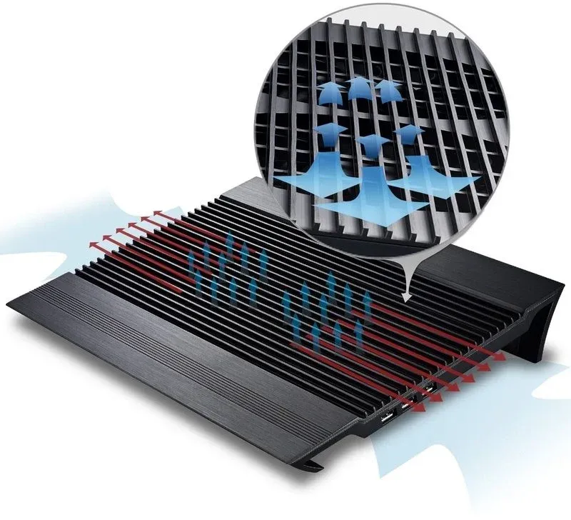 Подставка для ноутбука Deepcool N8 DP-N24N-N8BK 17 380x278x55мм 25дБ 3xUSB 2x 140ммFAN 1244г алюминий черный - фото 5