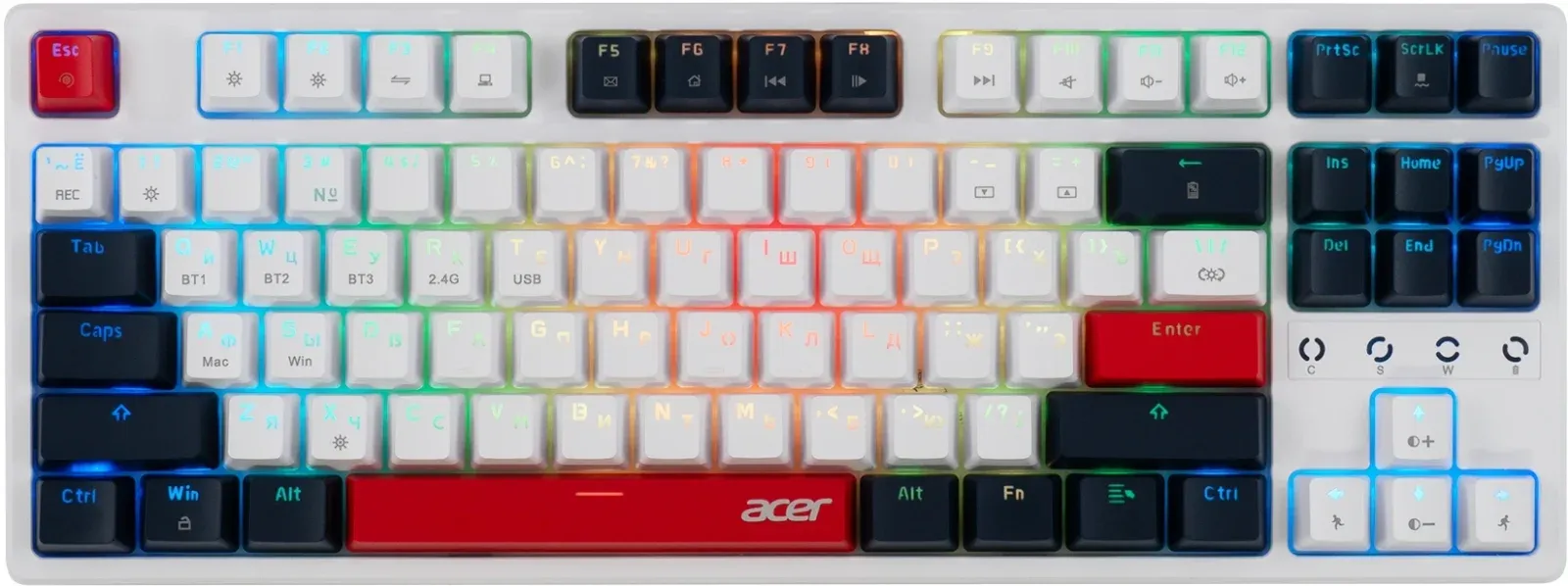 Клавиатуры ACER OKR302 белый - фото 1