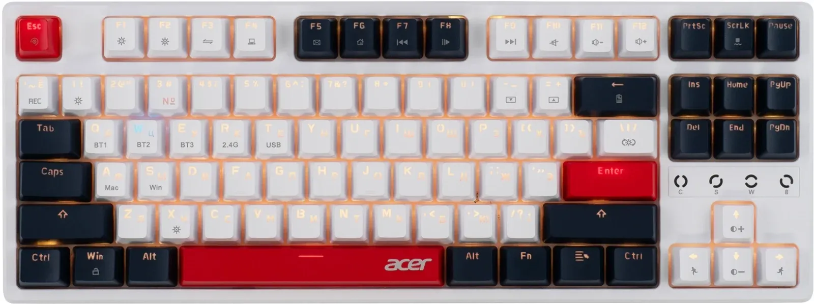 Клавиатуры ACER OKR302 белый - фото 2
