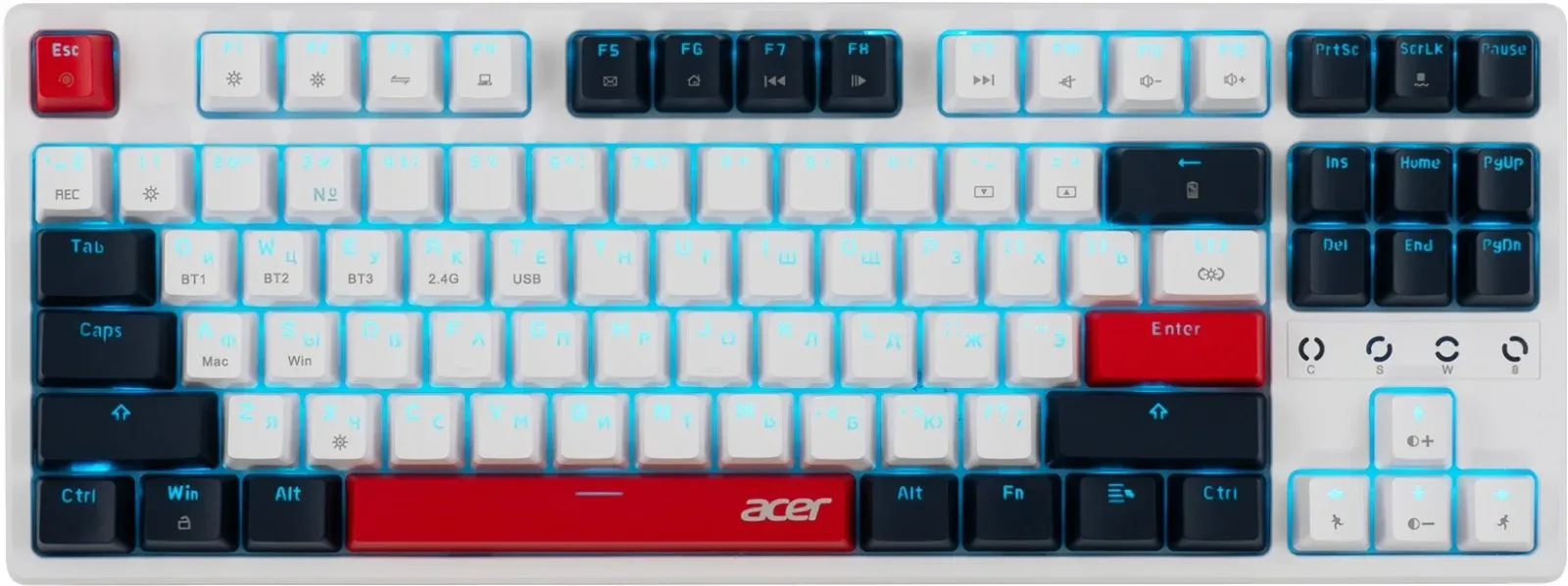 Клавиатуры ACER OKR302 белый - фото 3