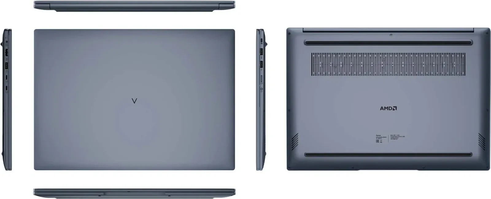 Ноутбук Digma Pro Pactos Ryzen 5 7530U 16Gb SSD512Gb AMD Radeon Graphics 16 IPS WUXGA 1920x1200 Windows 11 Pro dk.grey WiFi BT Cam 5500mAh DN16R5-ADXW03 - фото 2