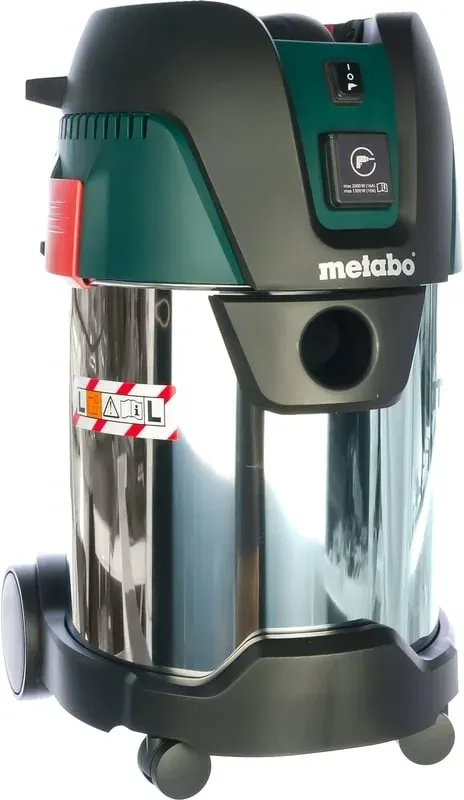 Строительный пылесос Metabo ASA 30 L PC Inox 1250Вт уборка: сухая/влажная зеленый