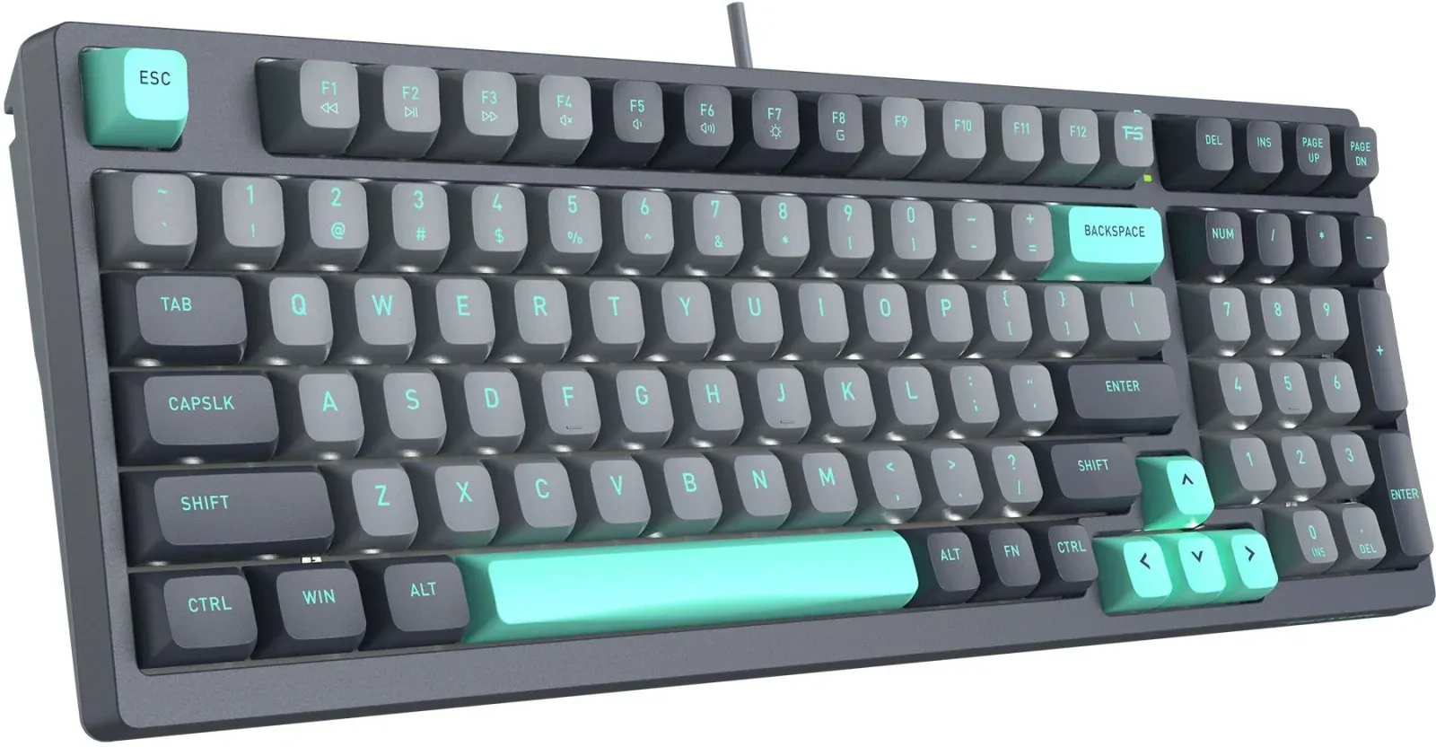 Клавиатура A4Tech FS300 механическая черный/серый USB for gamer LED FS300 PANDA ROCK кабель 1.8м - фото 3