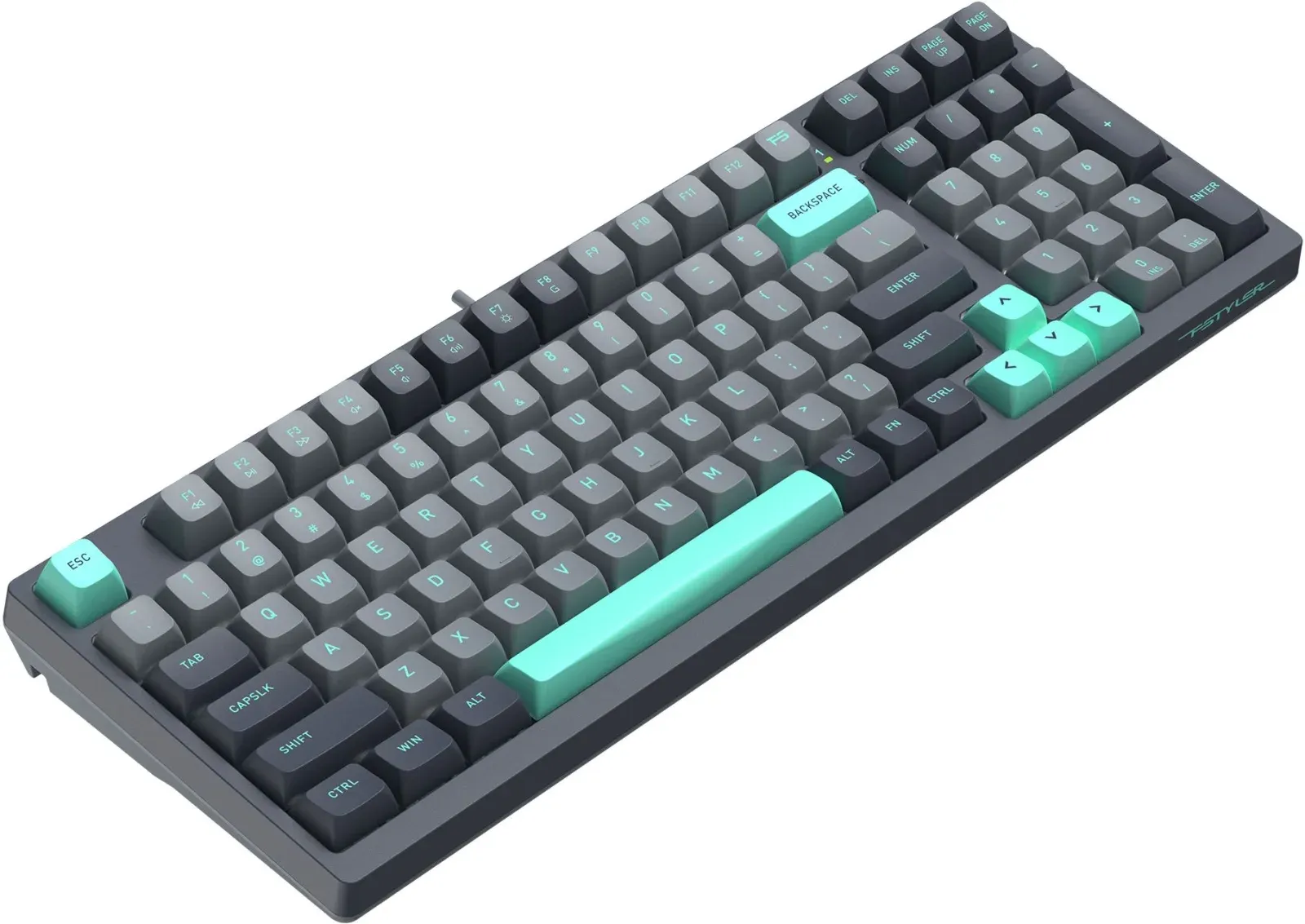 Клавиатура A4Tech FS300 механическая черный/серый USB for gamer LED FS300 PANDA ROCK кабель 1.8м - фото 5